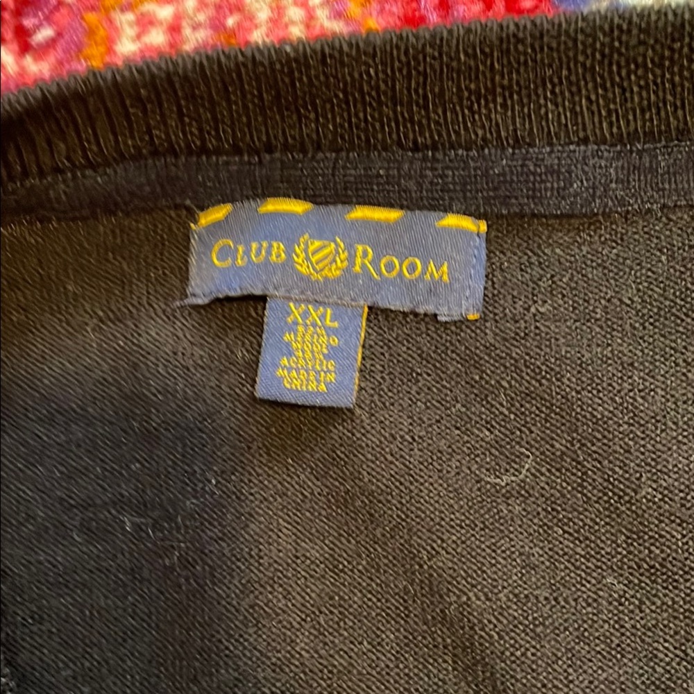 Club Room Men's Black Sweater Vest - Picture 2 of 4